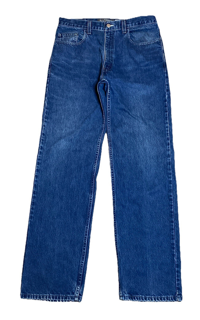 Vintage Levis SilverTab Relaxed Fit Jeans Men 33x32 Dark Wash 100% Cotton Y2K
